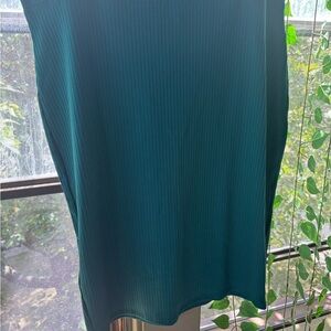 Teal Ribbed Skirt